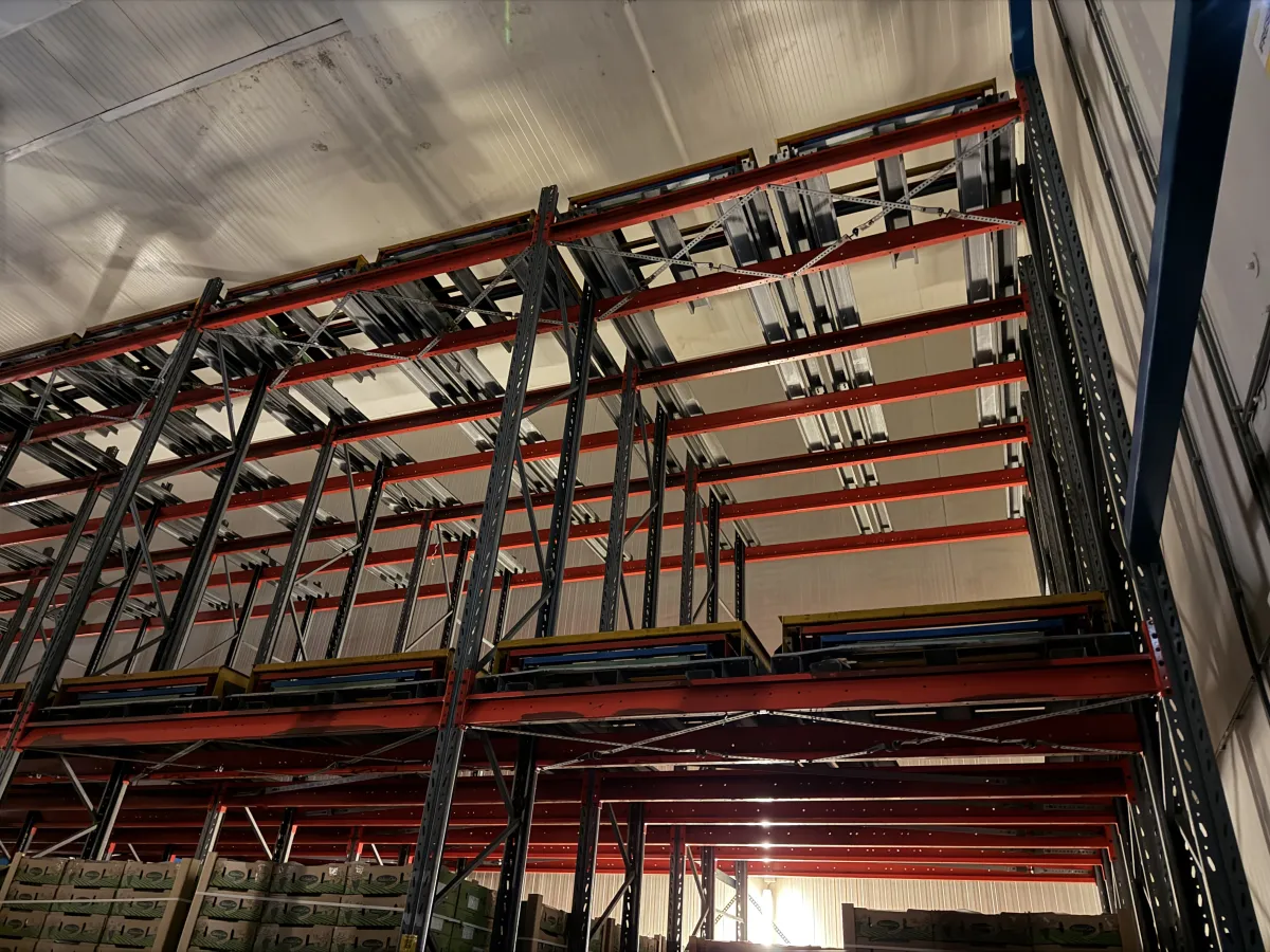 Heavy-Duty Industrial Pallet Racking System – Multi-Tier Steel Warehouse Shelving