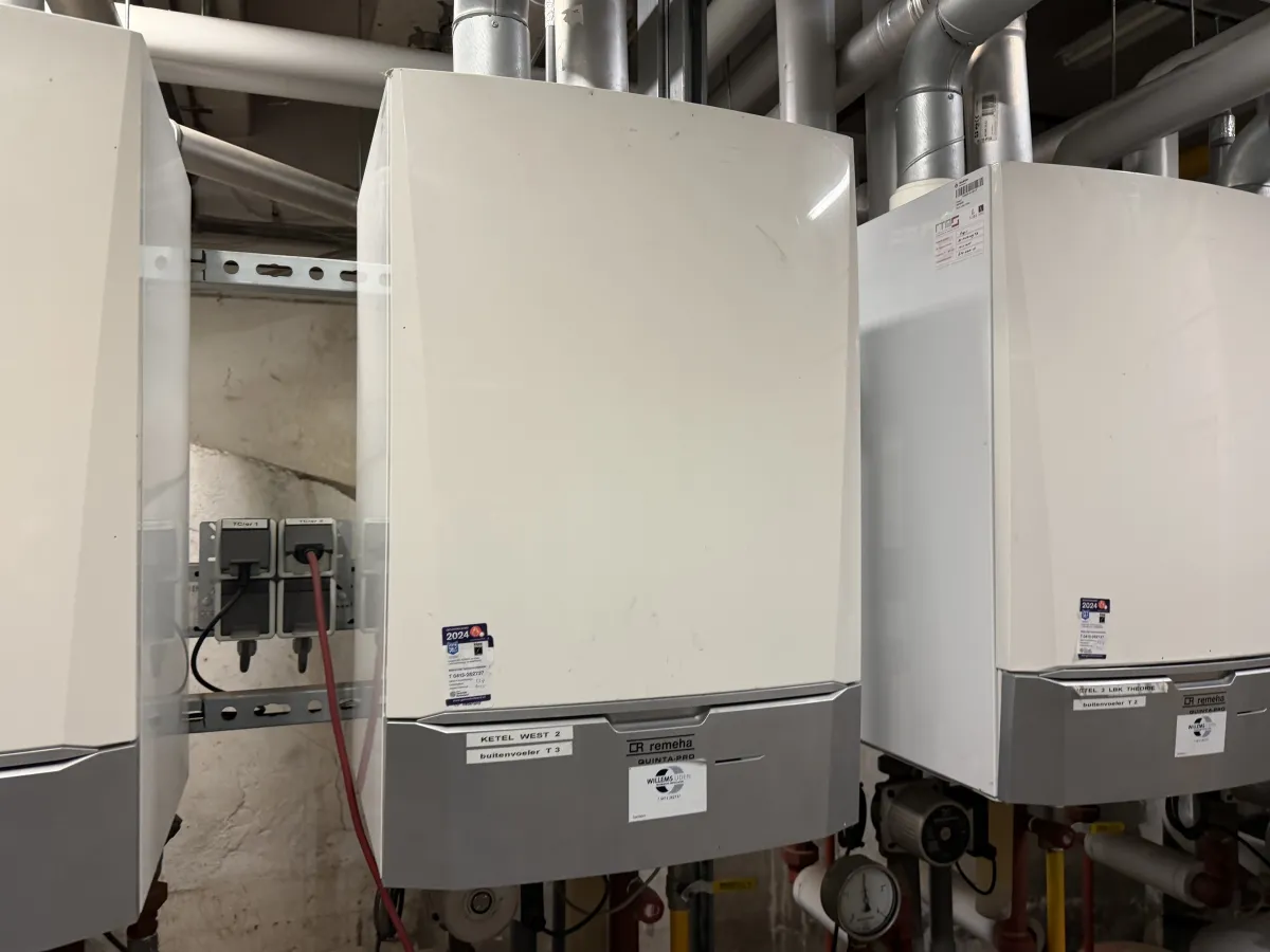 Remeha Cascade Gas Boiler System - 5 Units with Expansion Vessels & Pipework