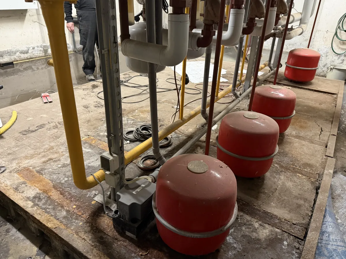 Remeha Cascade Gas Boiler System - 5 Units with Expansion Vessels & Pipework