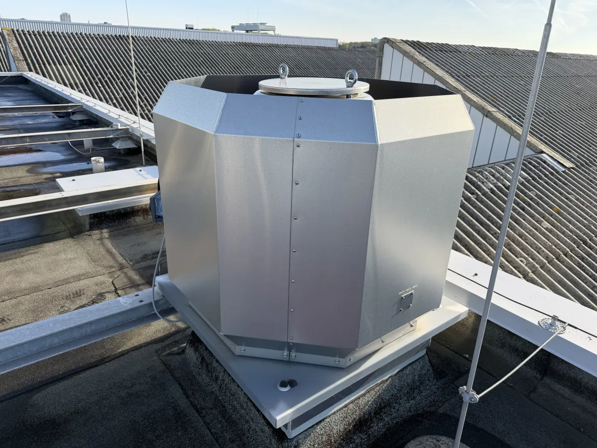 Roof Ventilator Unit – Octagonal Galvanised Steel, Upblast Fan Housing
