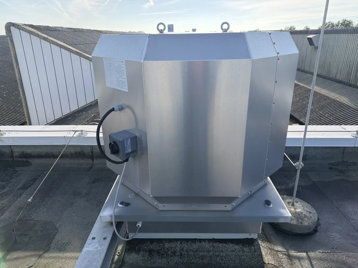 Roof Ventilator Unit – Octagonal Galvanised Steel, Upblast Fan Housing