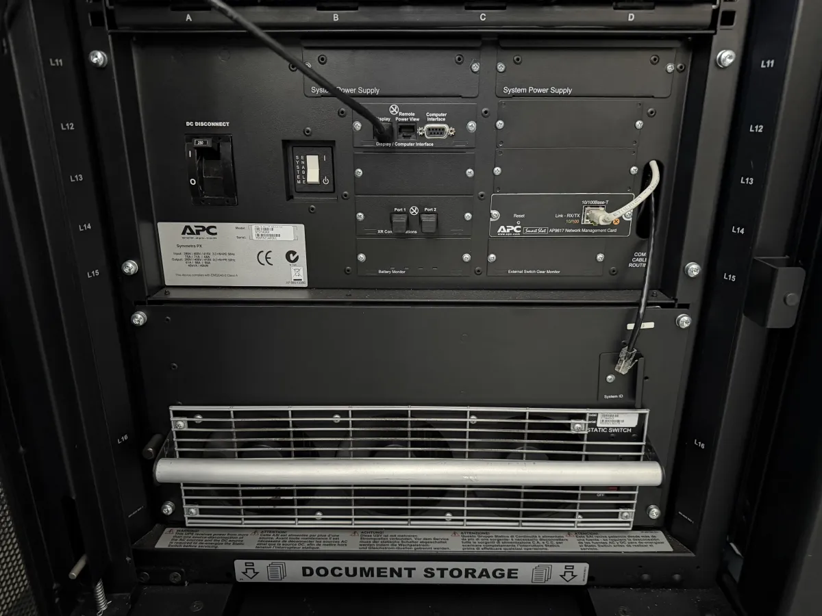 APC Symmetra PX UPS System with InfraStruxure Power Distribution & Management Cabinets