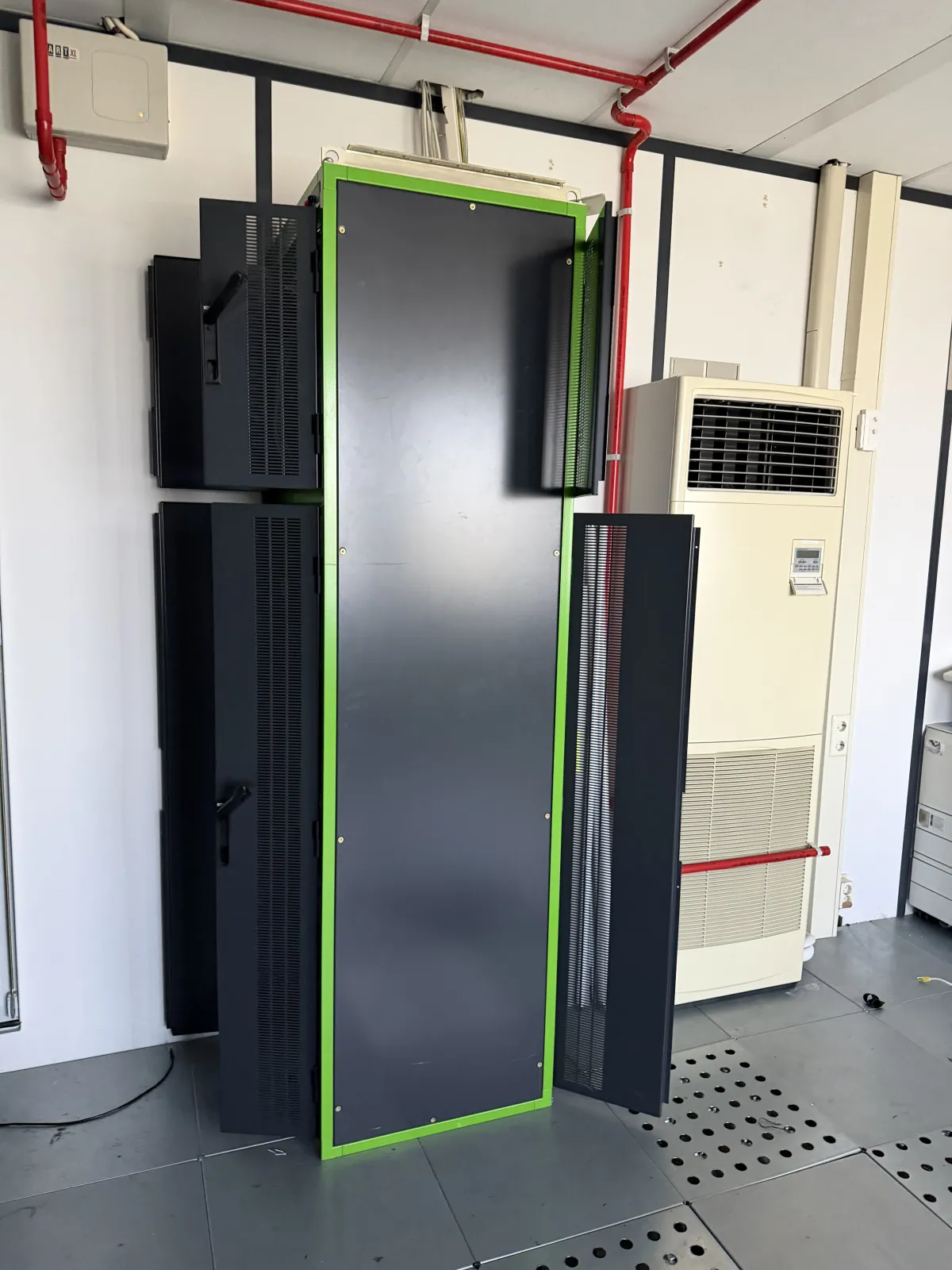 Used Data Center Server Rack Cabinets with Patch Panels