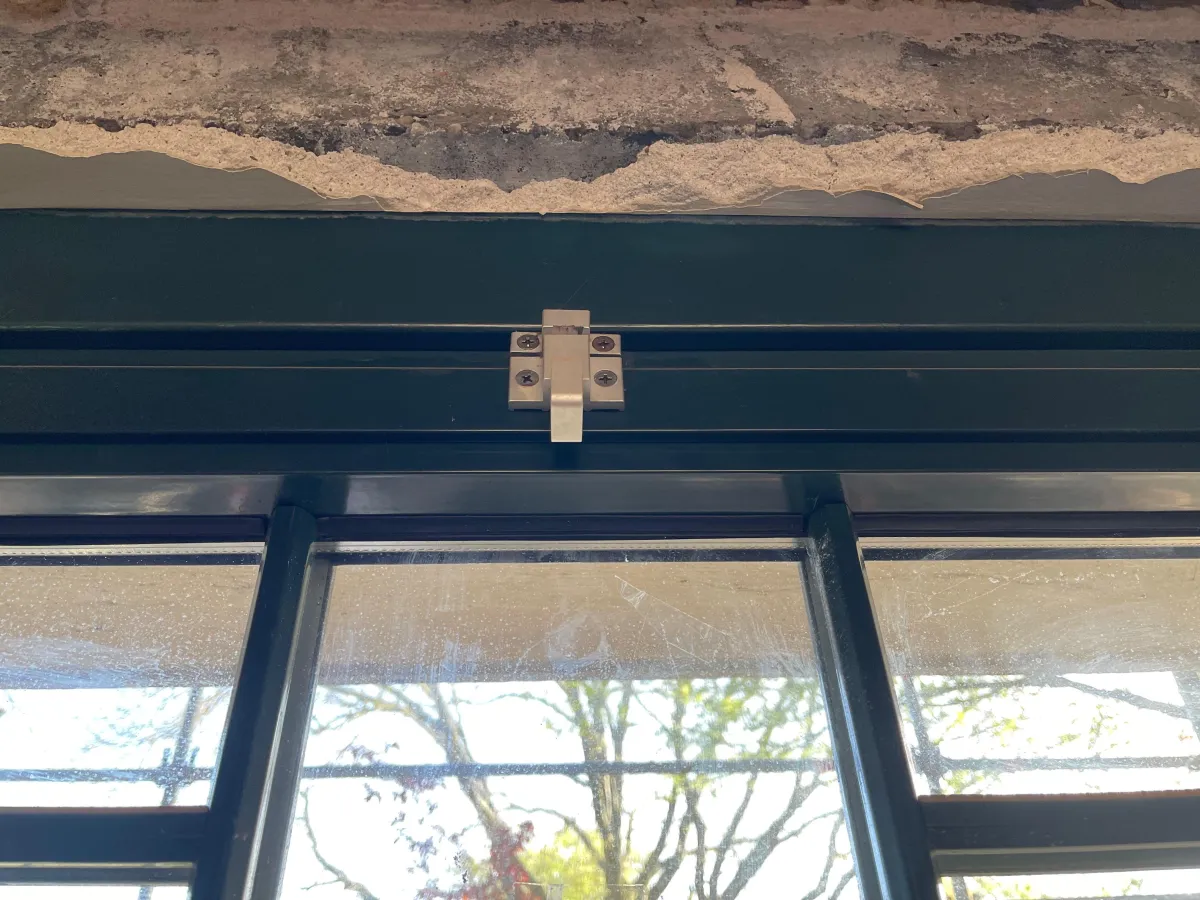 Dark green Framed Multi-Pane Window with Glazing Bars – Reclaimed
