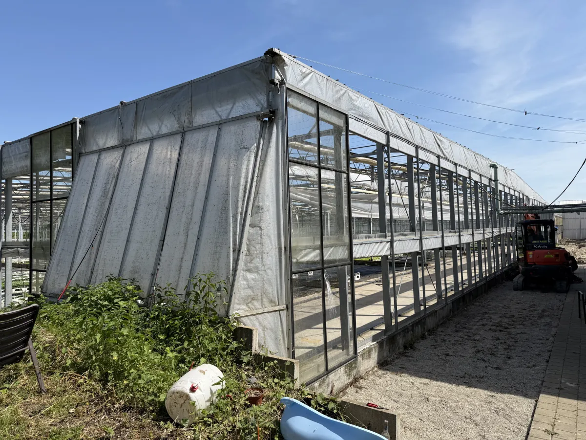 Large Commercial Greenhouse Steel Structure with Shade Cloth – Full Span Glasshouse
