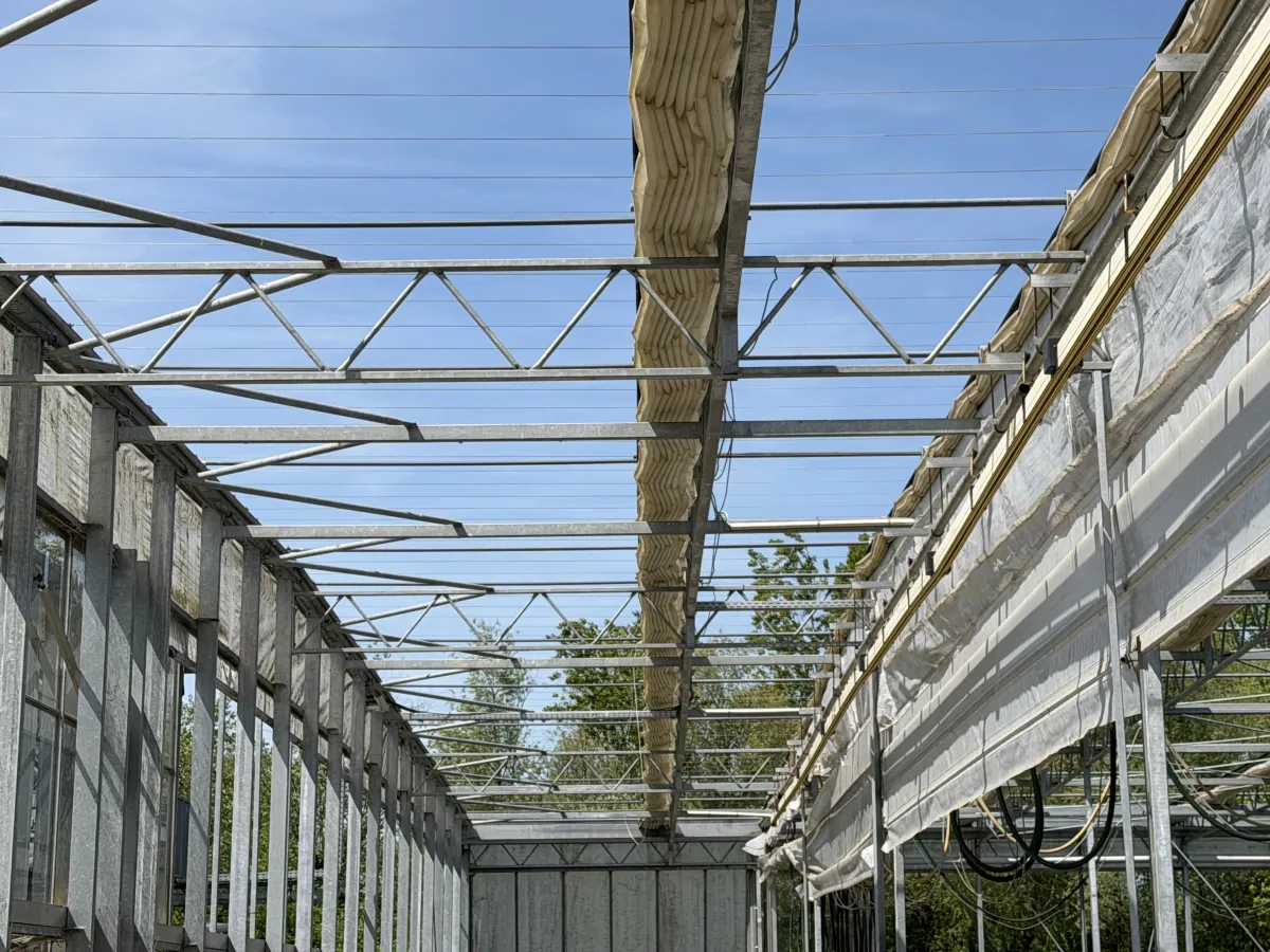 Large Commercial Greenhouse Steel Structure with Shade Cloth – Full Span Glasshouse