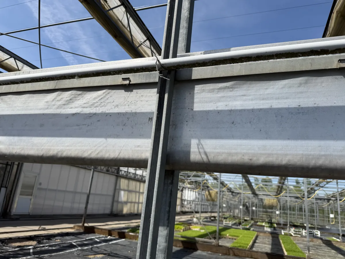 Large Commercial Greenhouse Steel Structure with Shade Cloth – Full Span Glasshouse