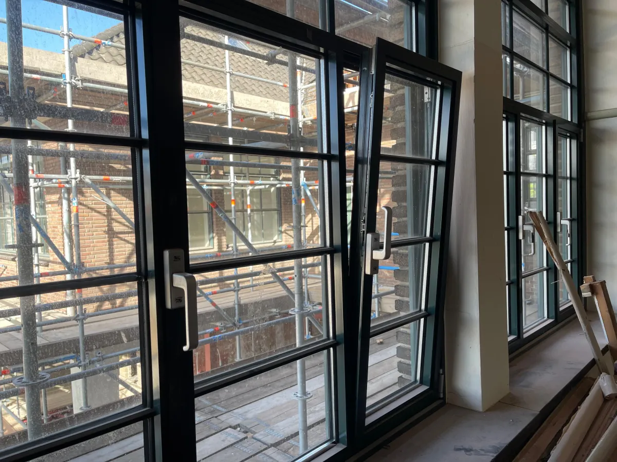Dark Green Steel Frame Windows & Door Set – Architectural Series with Logo Hardware