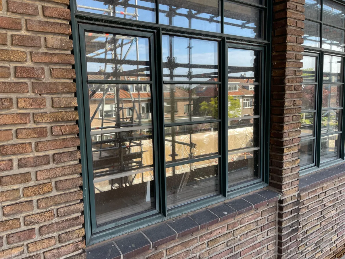 Dark Green Steel Frame Windows & Door Set – Architectural Series with Logo Hardware