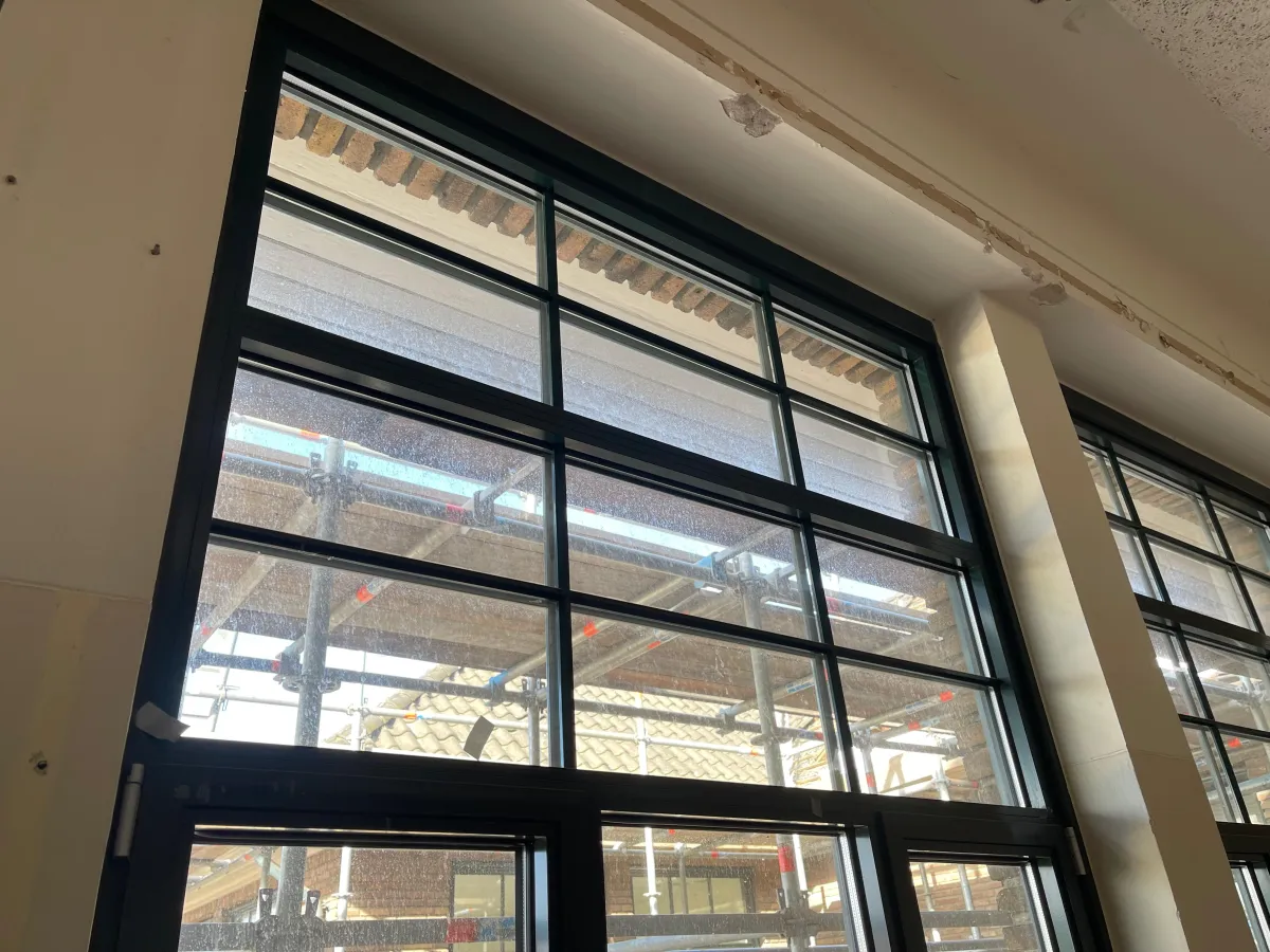 Dark Green Steel Frame Windows & Door Set – Architectural Series with Logo Hardware