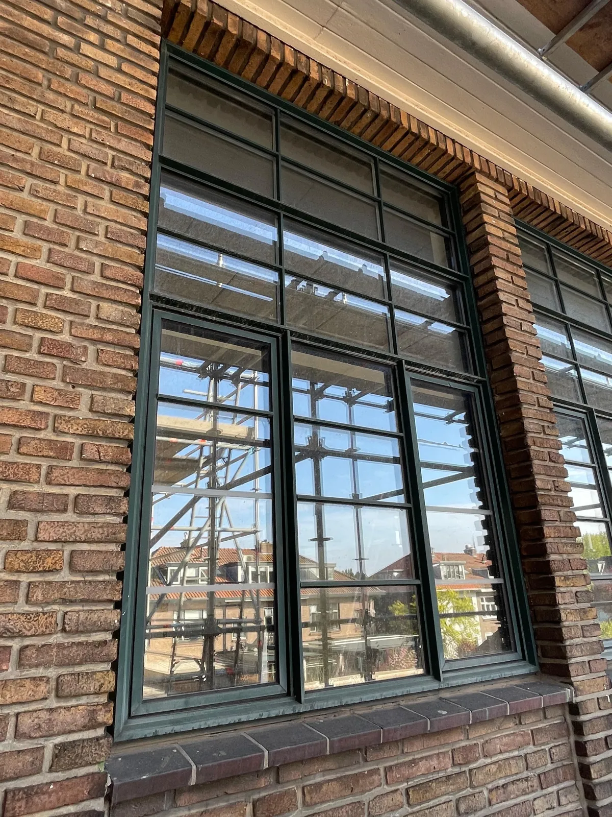 Dark Green Steel Frame Windows & Door Set – Architectural Series with Logo Hardware