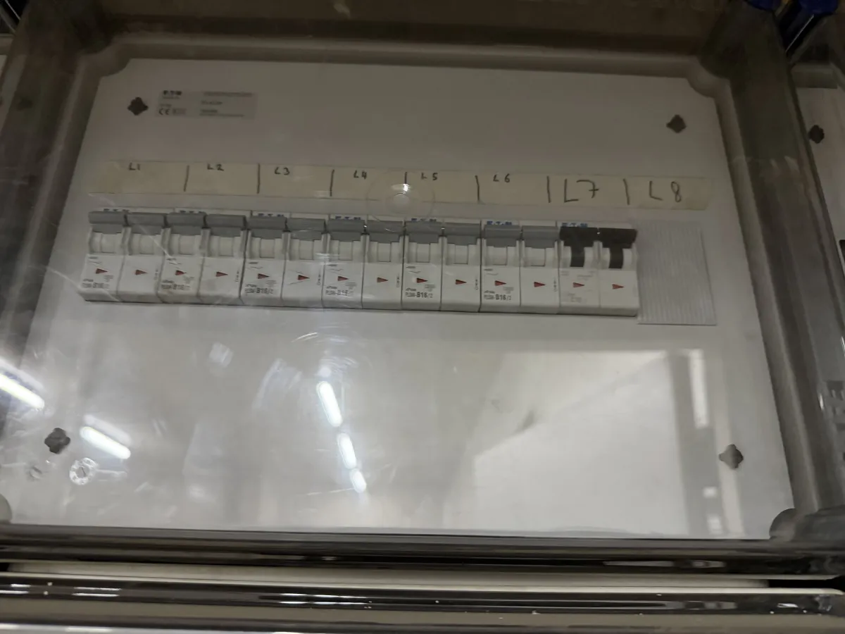 Eaton IP65 Weatherproof Enclosure with Rotary Isolator Switch & Busbar Assembly