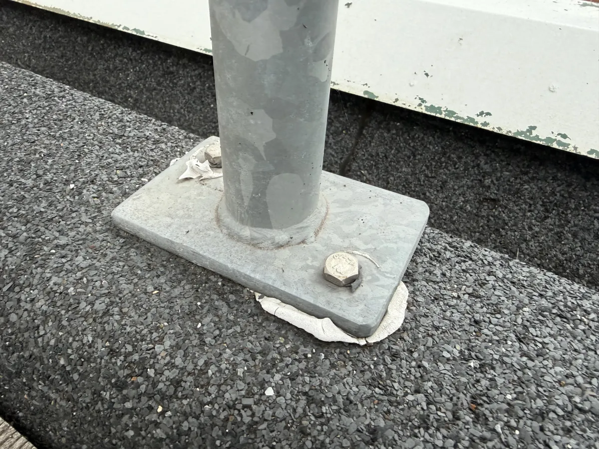 Galvanised Steel Crowd Control Barriers / Roof Safety Railings - Multiple Sections