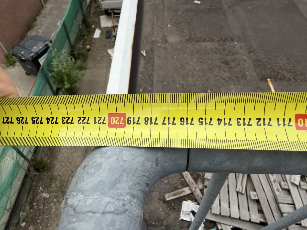 Galvanised Steel Crowd Control Barriers / Roof Safety Railings - Multiple Sections
