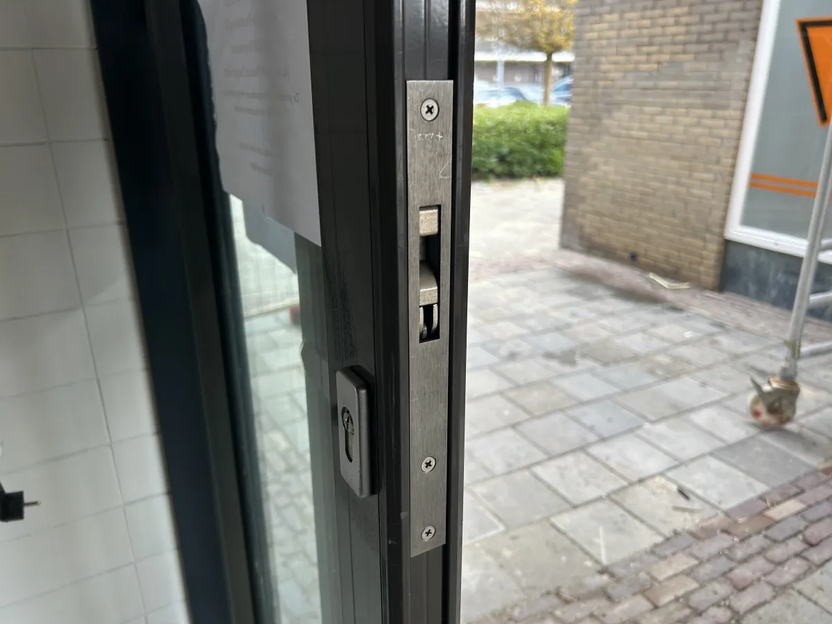 Large Aluminium Glazed Storefront Door & Window System – Dark Anthracite, Used