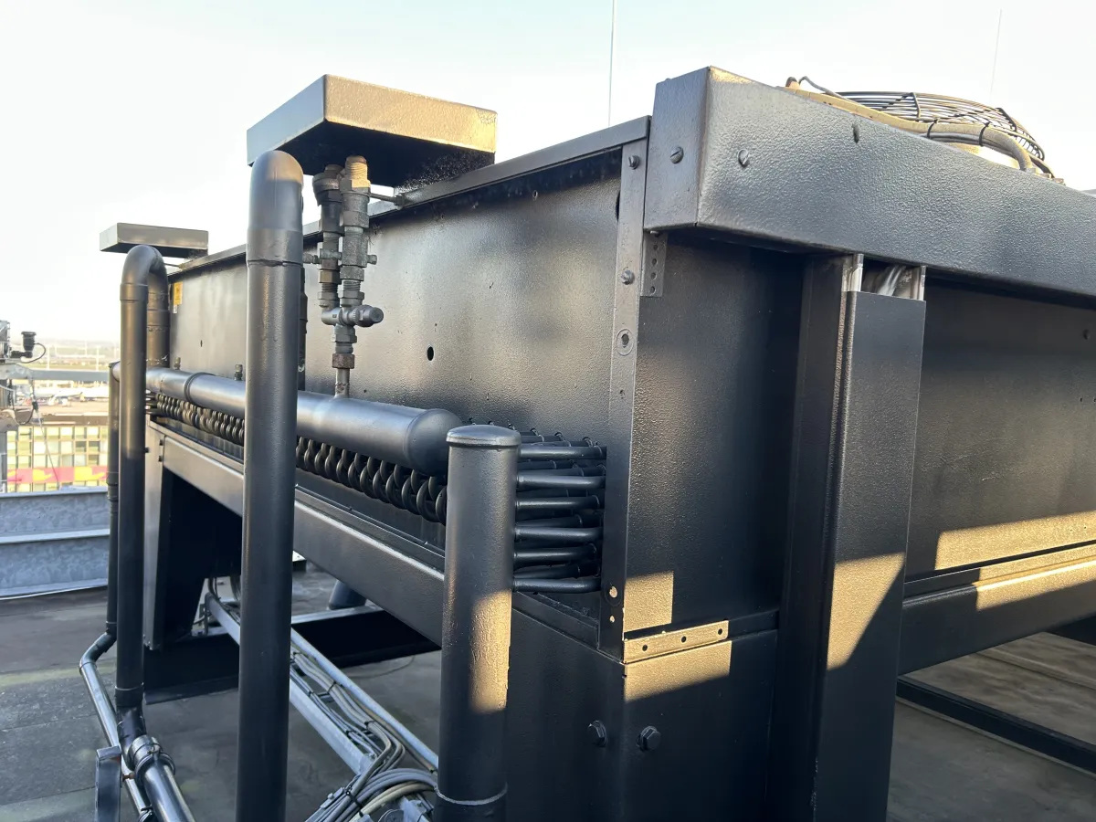 Industrial Rooftop Dry Cooler / Air-Cooled Condenser Unit with Multiple Fans