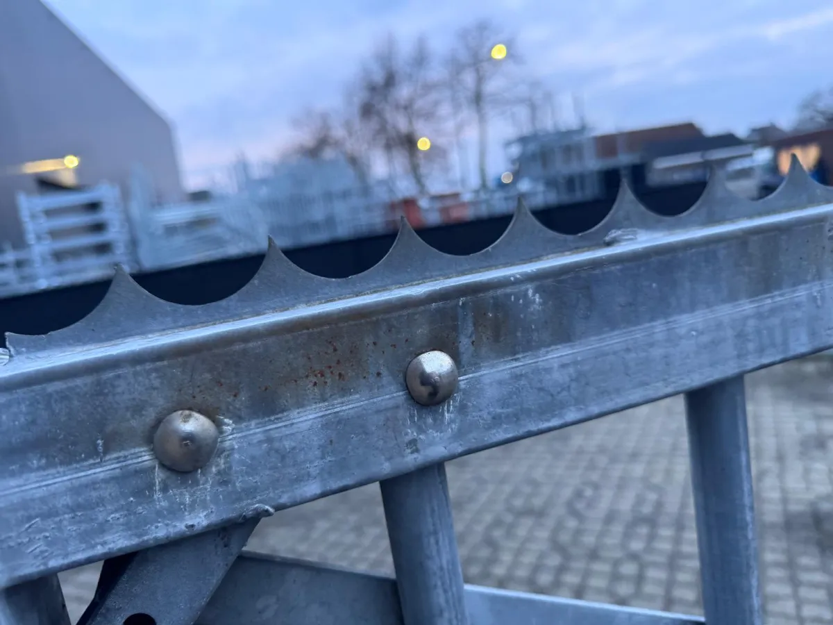 Galvanised Steel Double Swing Gate – Industrial Grade, Good Condition