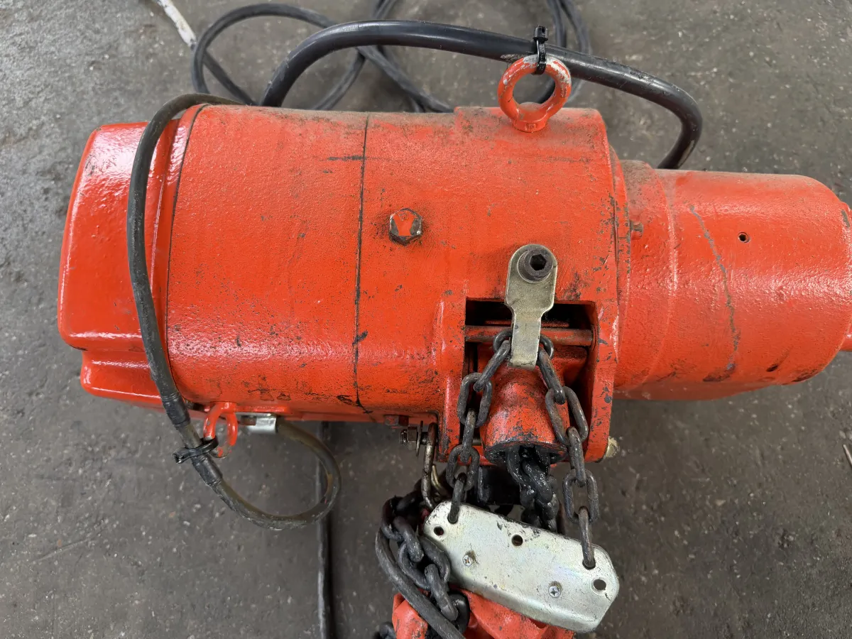 Electric Chain Hoist Red Heavy Duty with Hook & Load Chain
