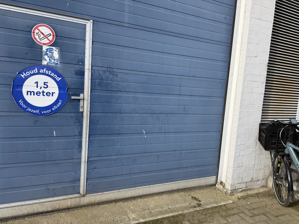 Industrial Sectional Overhead Door Blue, (4,79 mtr Wide x 5,03 mtr High)