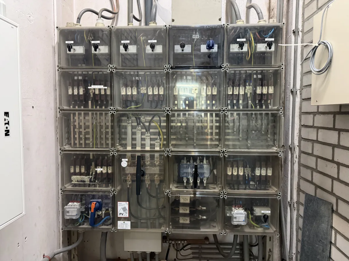 Modular Electrical Distribution Panel System with Fuse Boxes & Disconnectors