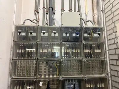 Modular Electrical Distribution Panel System with Fuse Boxes & Disconnectors