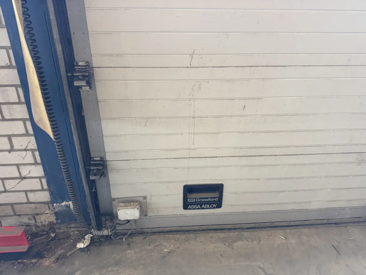 Industrial Sectional Overhead Door White, (4,50 mtr Wide x 5,03 mtr High)