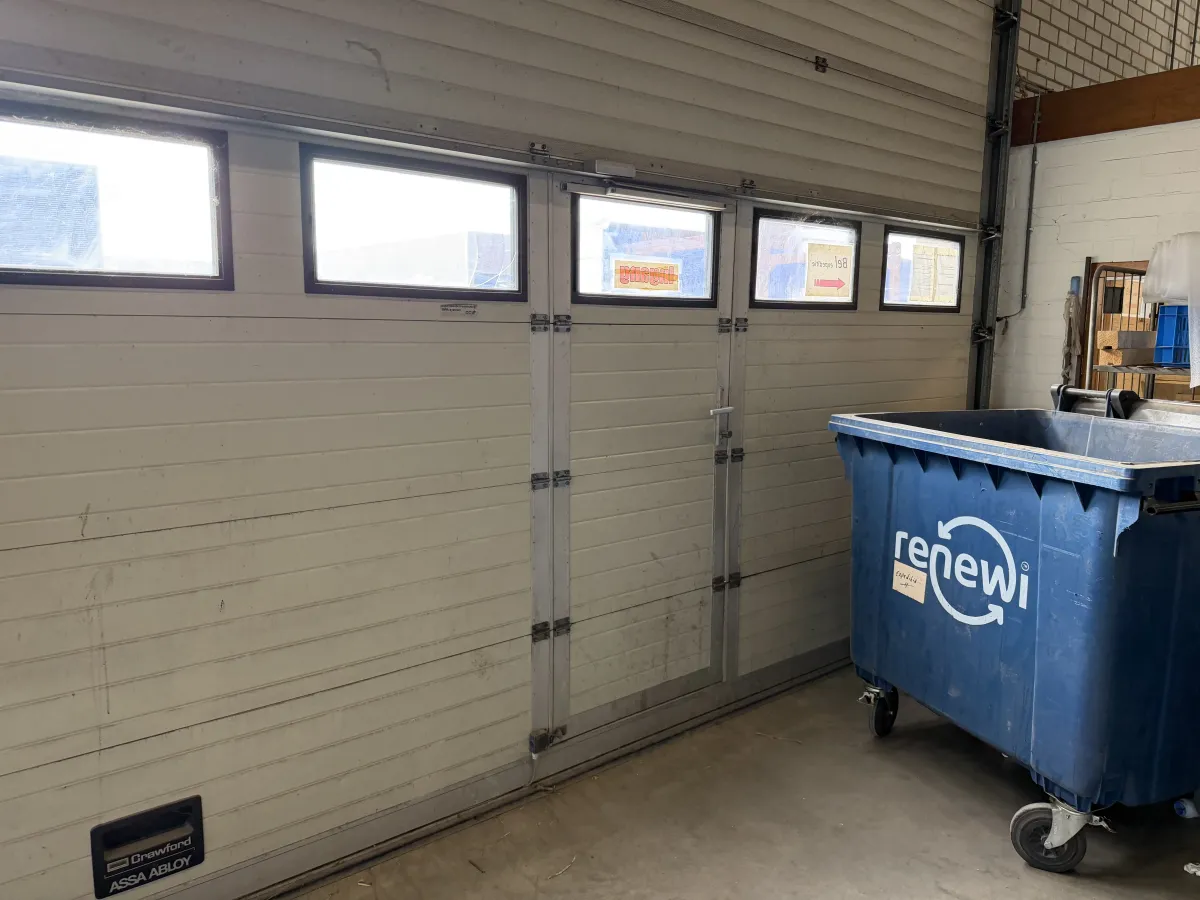 Industrial Sectional Overhead Door White, (4,50 mtr Wide x 5,03 mtr High)
