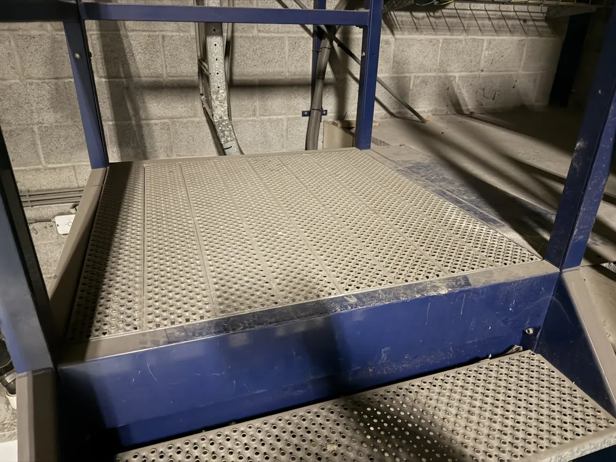 Industrial Mezzanine Staircase – FH: 3,58 mtr/ W: 1,12 mtr.