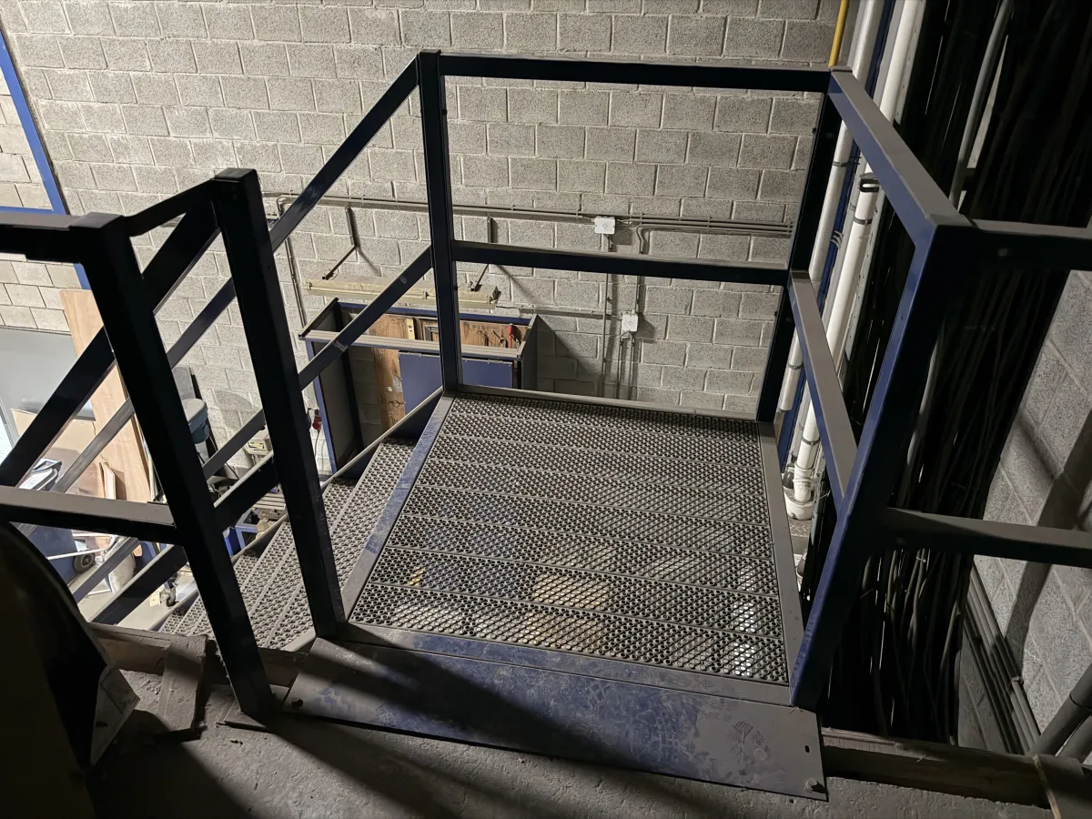 Industrial Mezzanine Staircase – FH: 3,58 mtr/ W: 1,12 mtr.