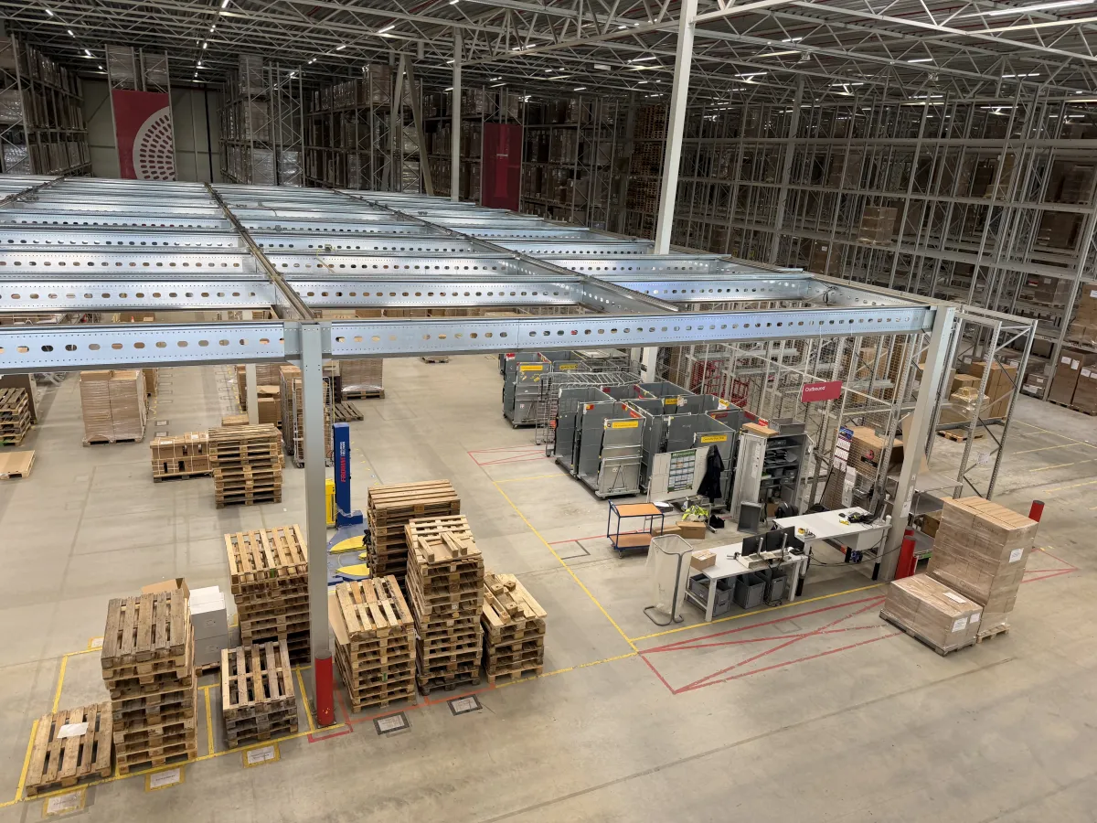 Anera Mezzanine Floor Steel Structure – 100 kg/m², Completed 11/2020
