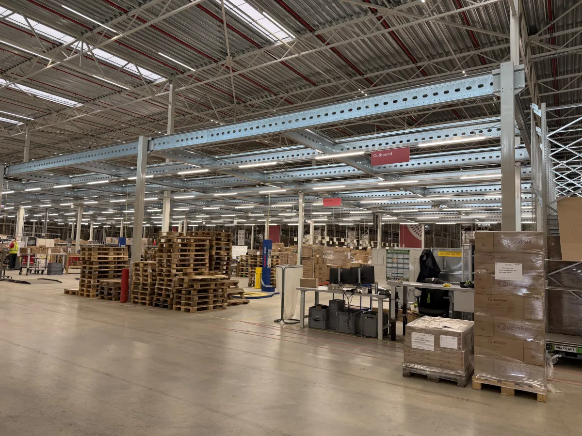 Anera Mezzanine Floor Steel Structure – 100 kg/m², Completed 11/2020