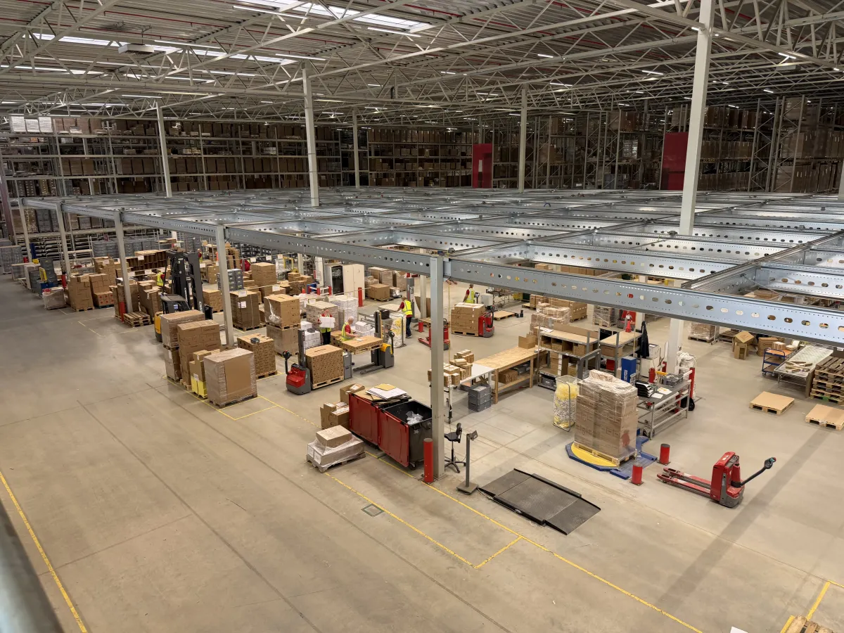 Anera Mezzanine Floor Steel Structure – 100 kg/m², Completed 11/2020