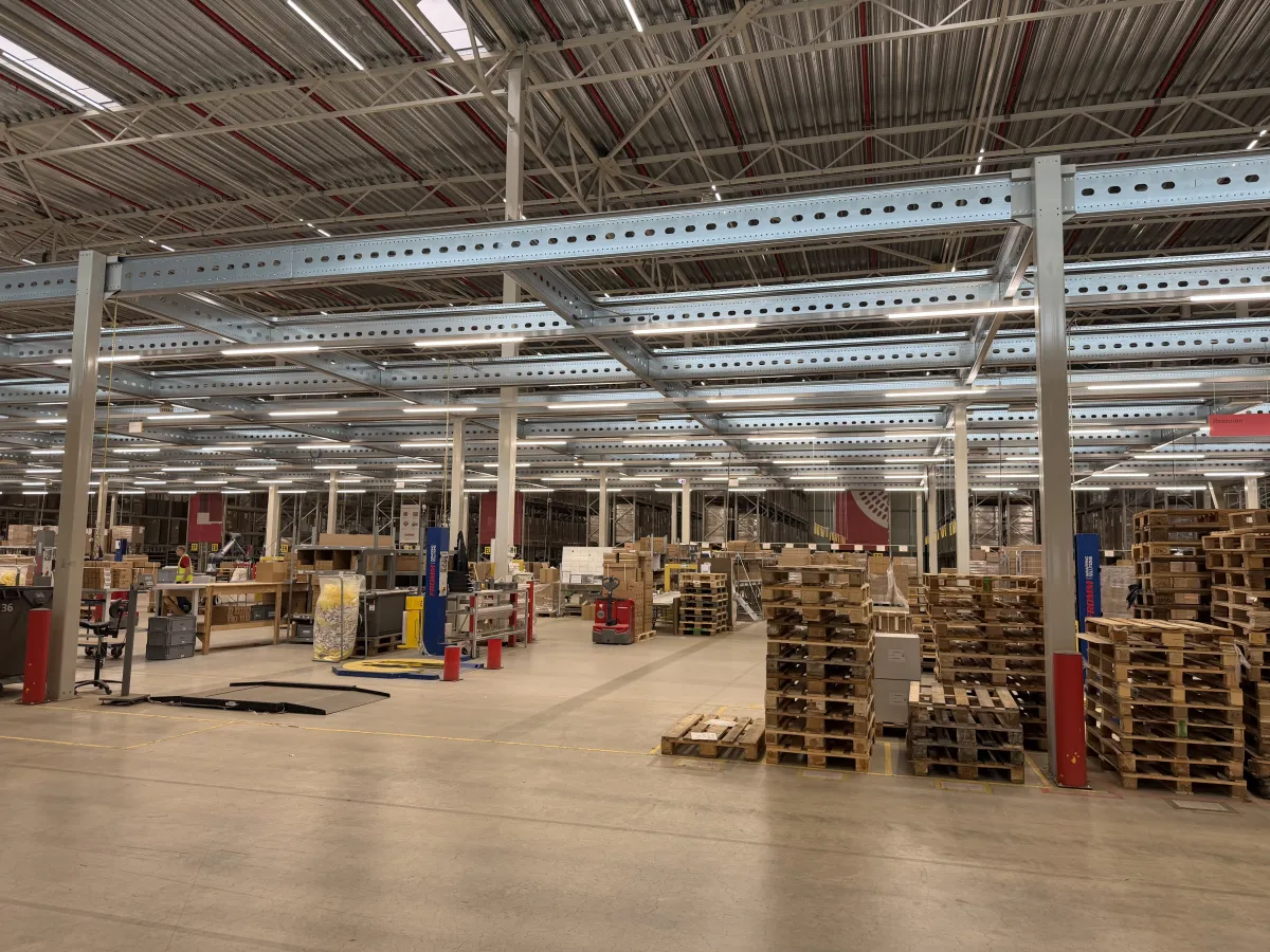 Anera Mezzanine Floor Steel Structure – 100 kg/m², Completed 11/2020