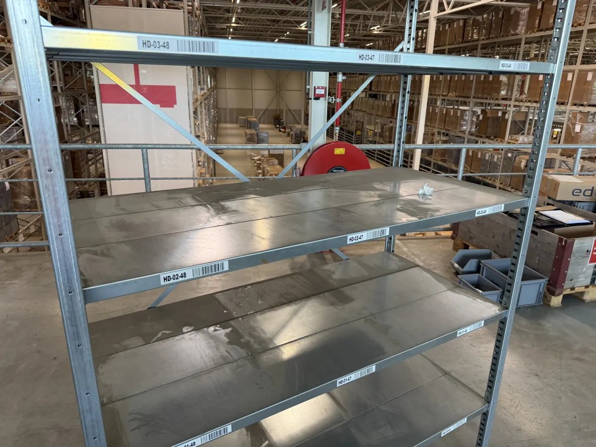 Galvanised Steel Shelving Units – Large Lot,