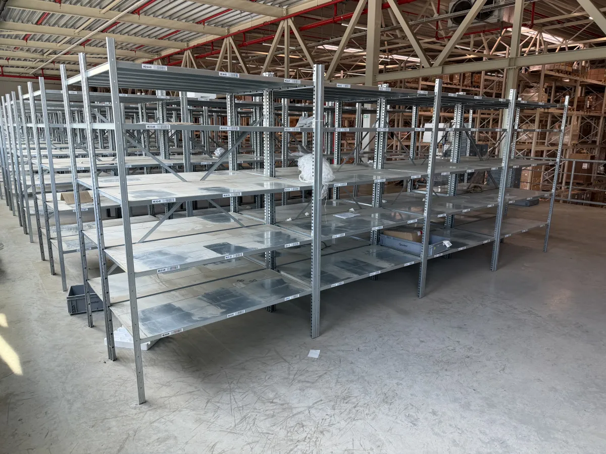 Galvanised Steel Shelving Units – Large Lot,