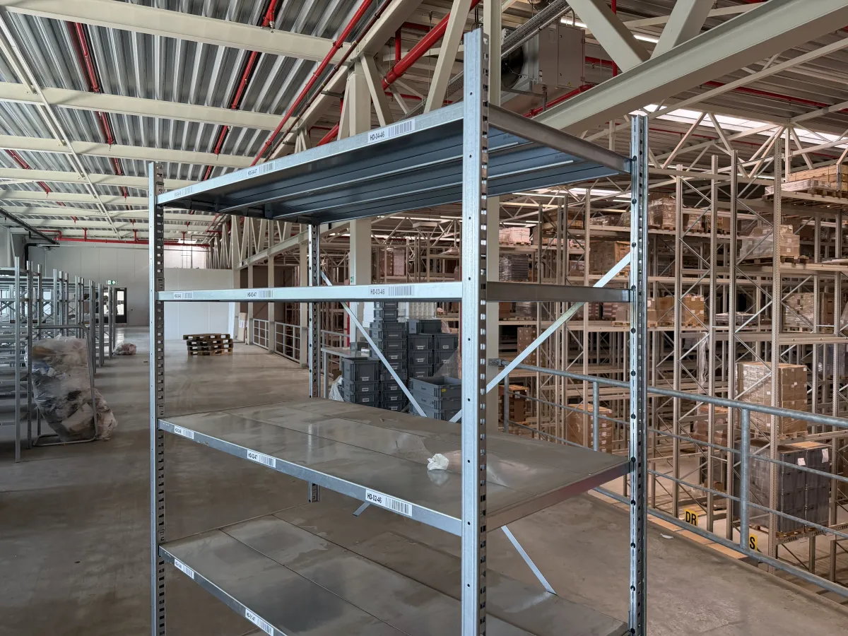 Galvanised Steel Shelving Units – Large Lot,
