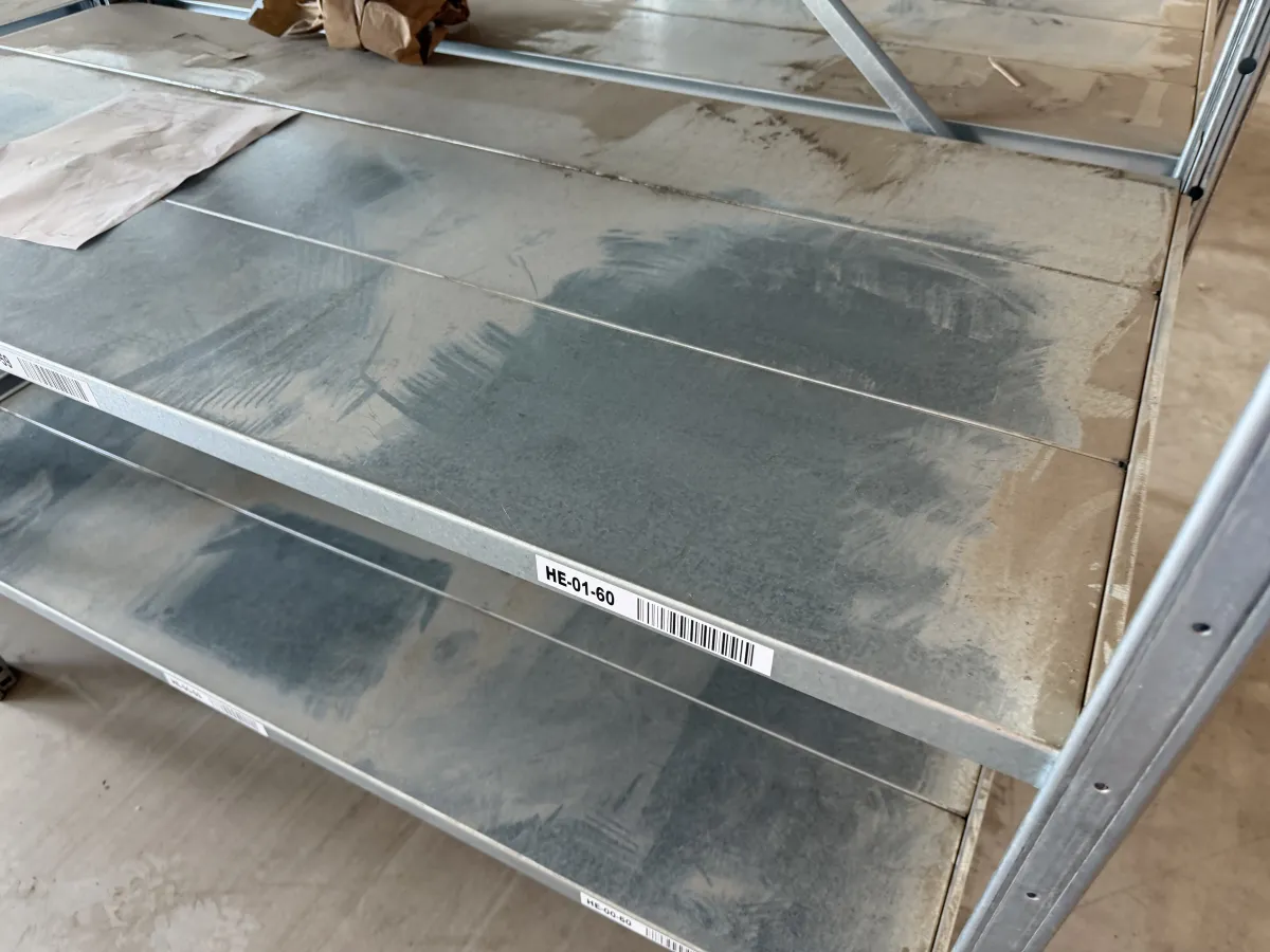 Galvanised Steel Shelving Units – Large Lot,