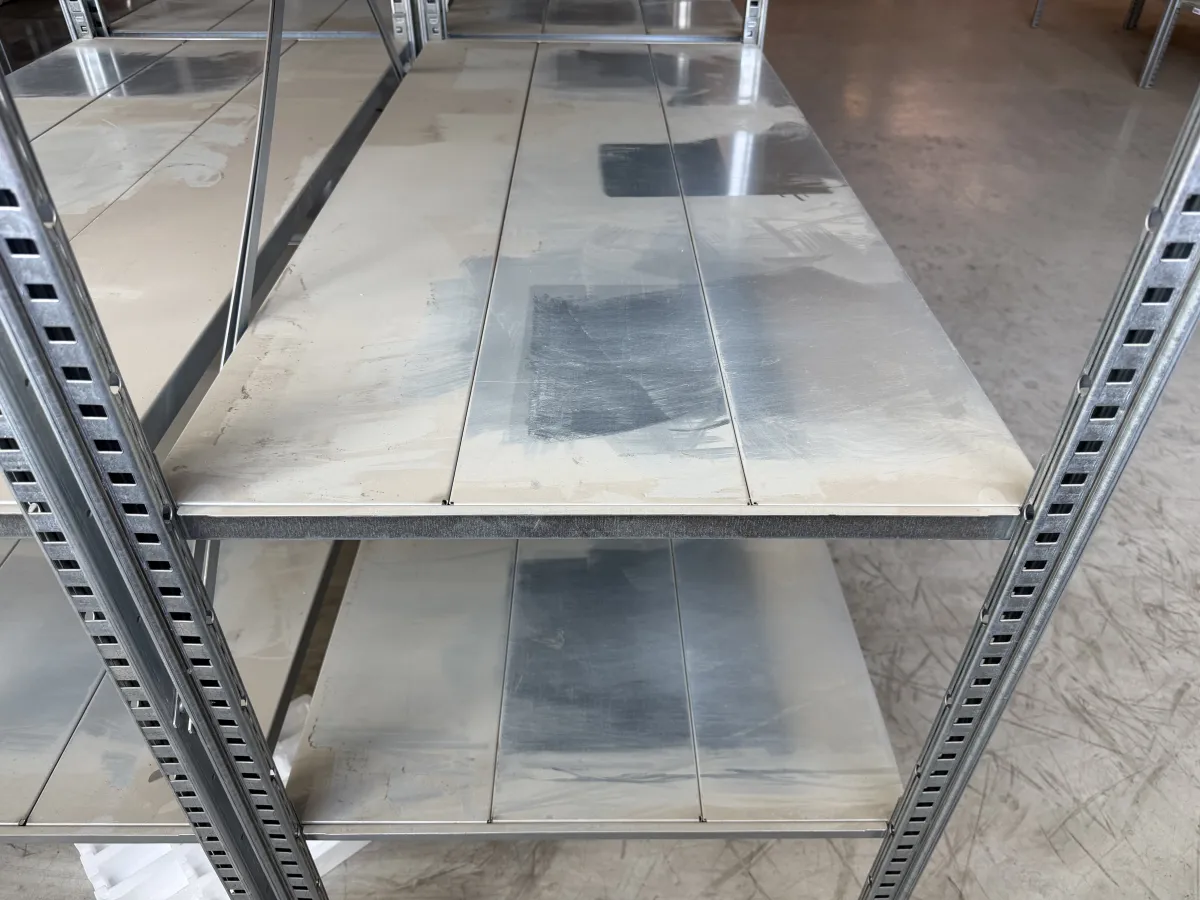 Galvanised Steel Shelving Units – Large Lot,
