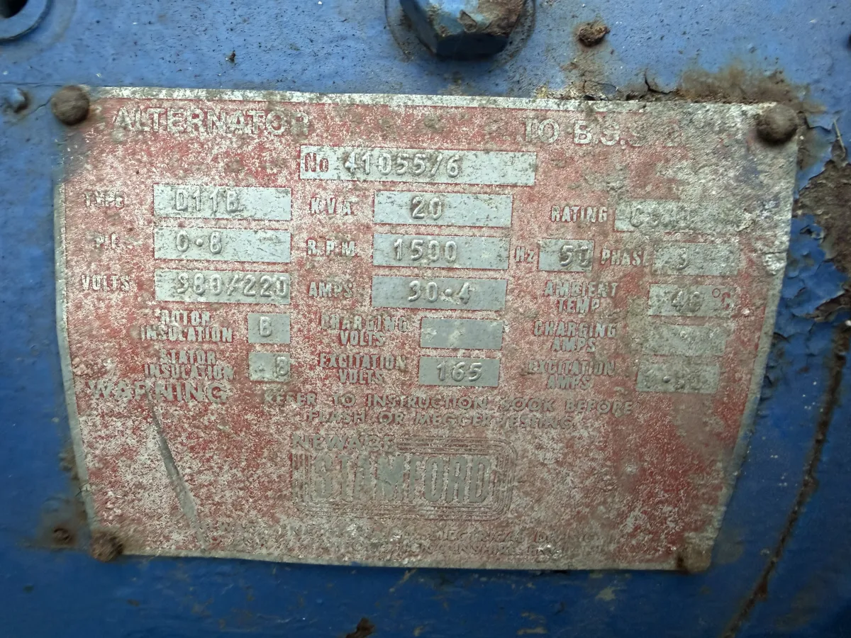 Lister Diesel Generator Set – 3-Cylinder Air-Cooled,