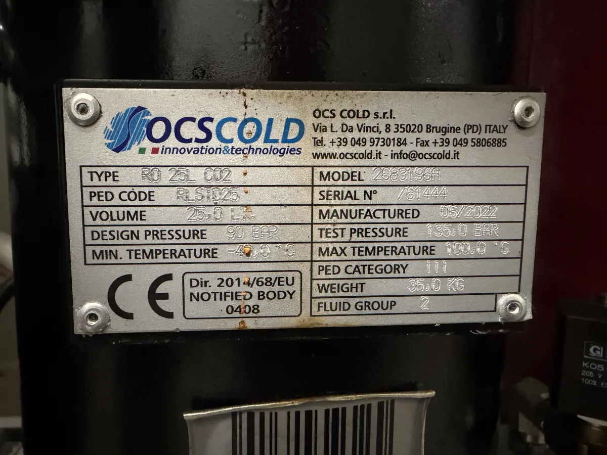 CO2 Cooler/ freezing installation 2022
